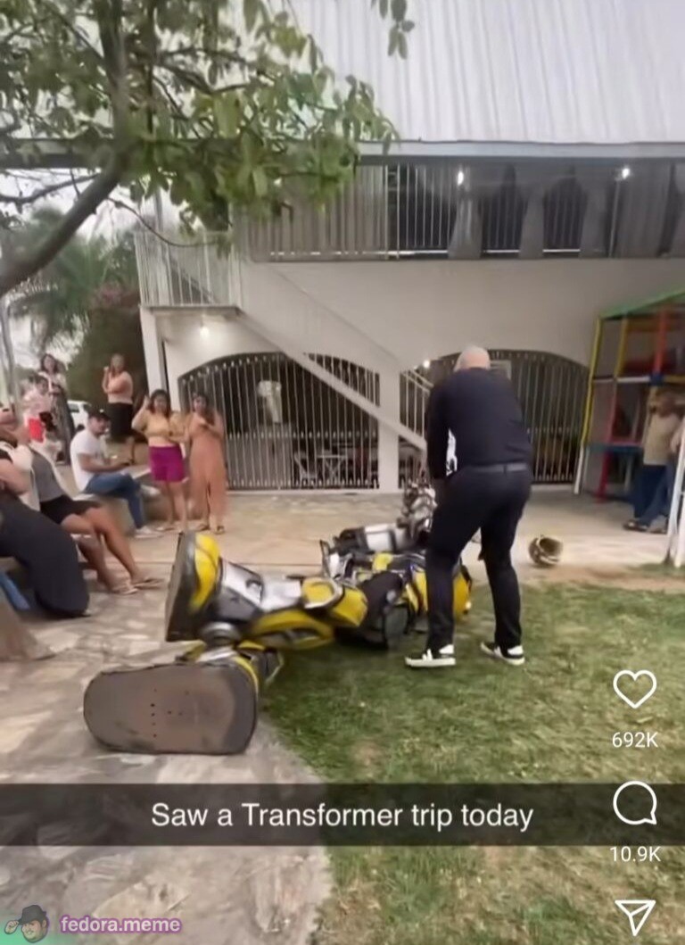 Saw a Transformer trip today