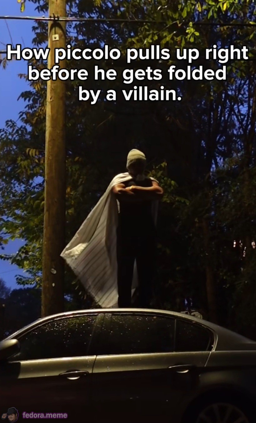 How Piccolo pulls up before getting himself folded