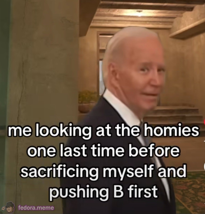 Looking at my teammates one last time before pushing the next objective.. alone