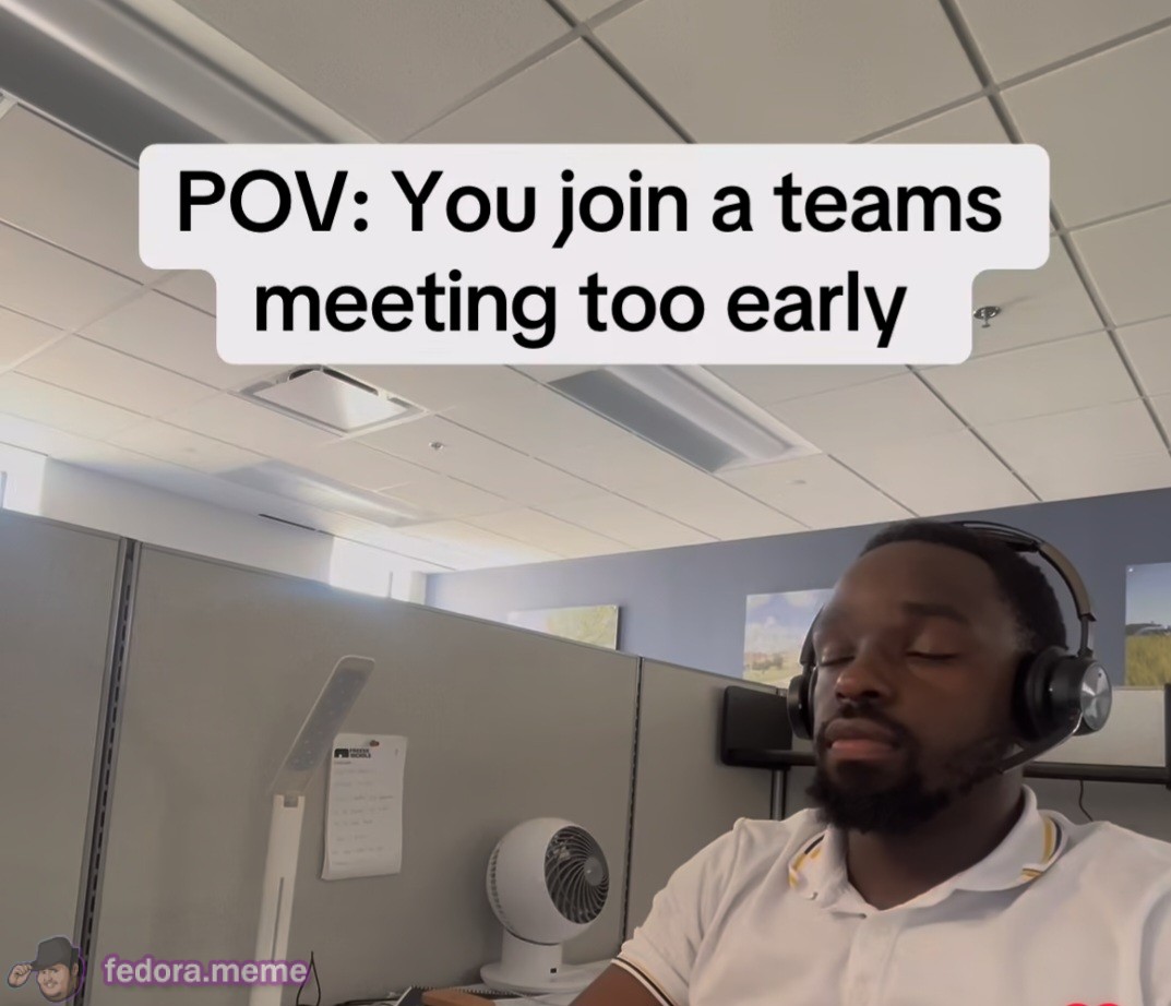 When you join a Teams meeting too early