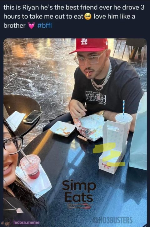 He drove over 3 hours to simp
