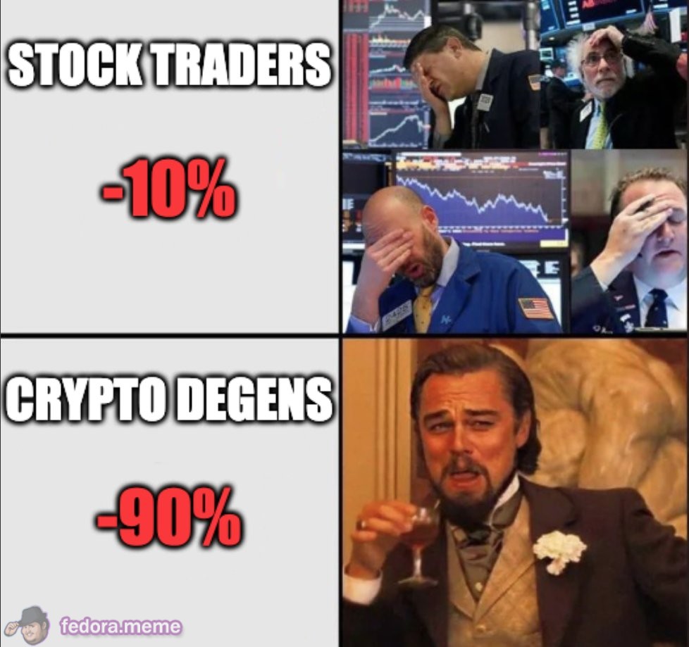 Stock traders vs. Crypto degens