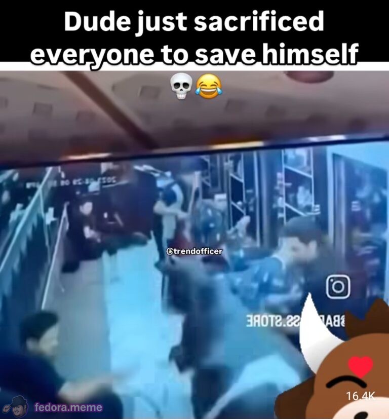 Dude sacrificed everyone to save himself