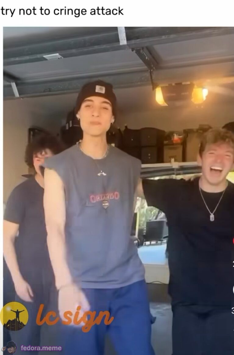 Attacked by cringe