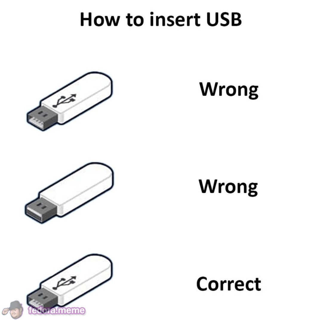 How to insert a USB stick