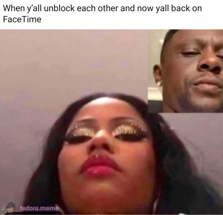 When y’all unblock each other