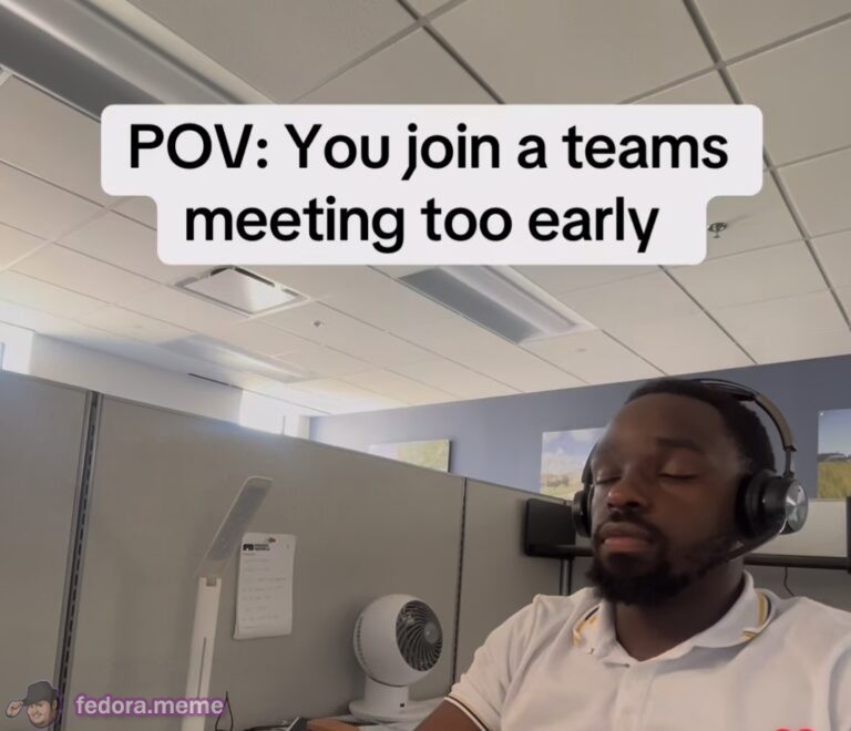 When you join a Teams meeting too early