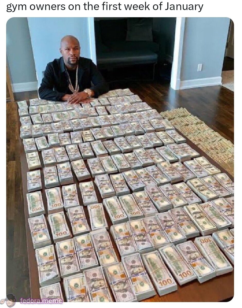 Gym owners every January