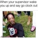 When your boss catches you sleeping