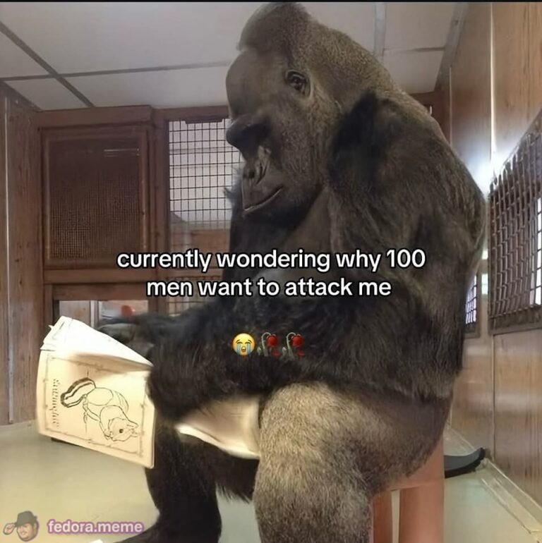 100 men vs. 1 gorilla